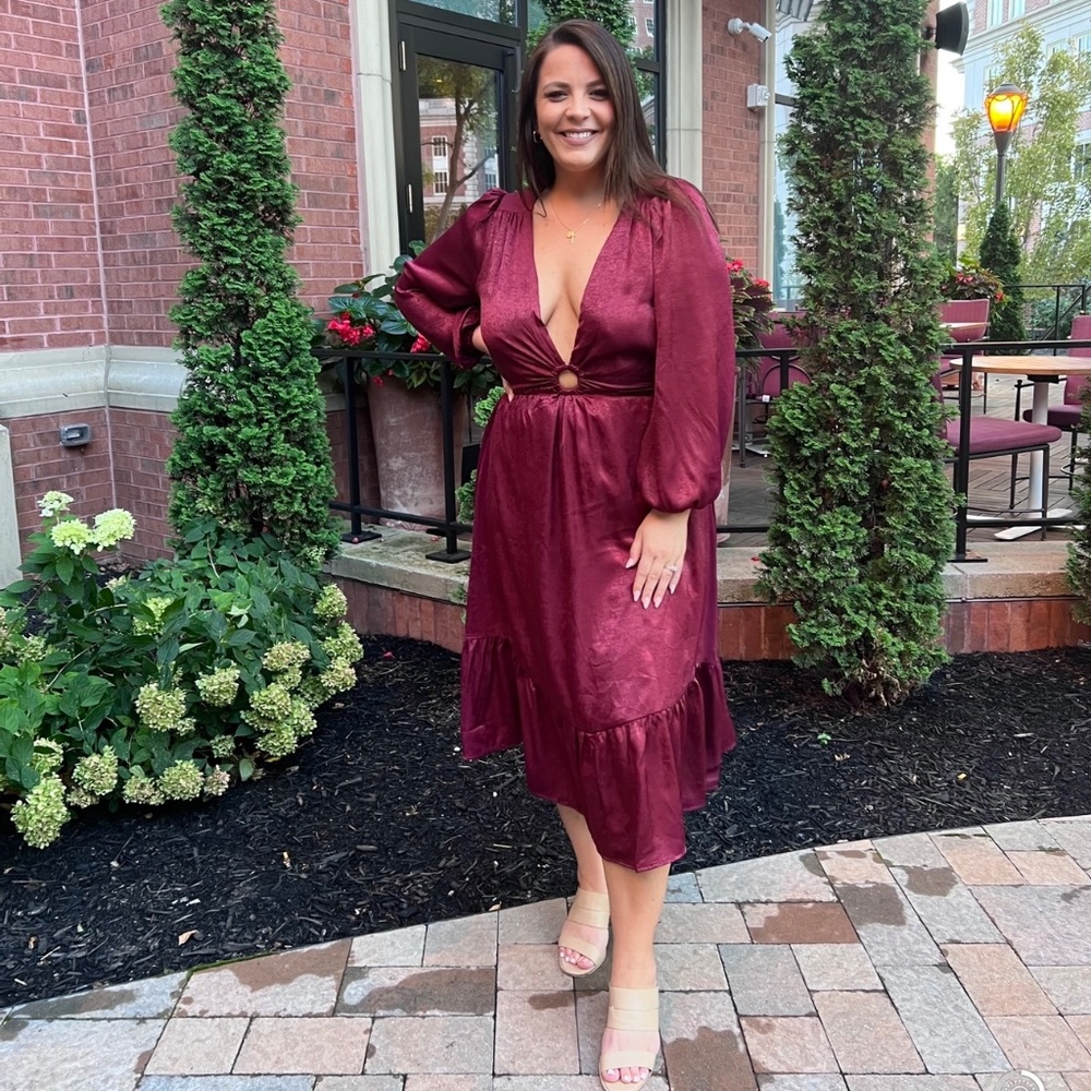 Burgundy Dress